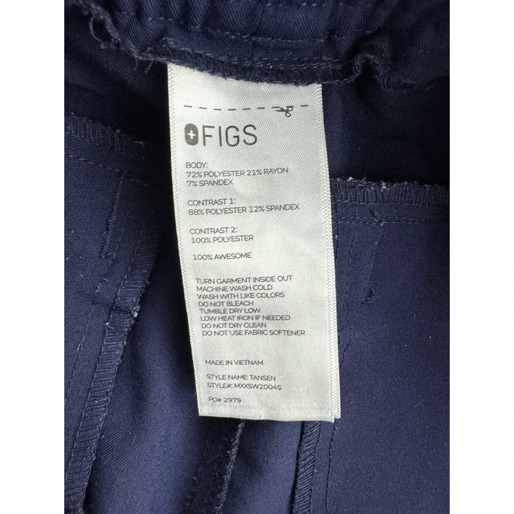 FIGS Pants Mens‎ Sz Lg/S Blue Tansen Scrubs Jogger Technical Uniform Drawstring
